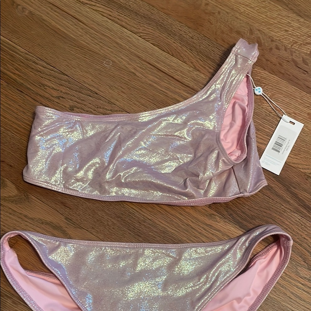 Frankie’s Bikinis One-Shoulder Bikini top